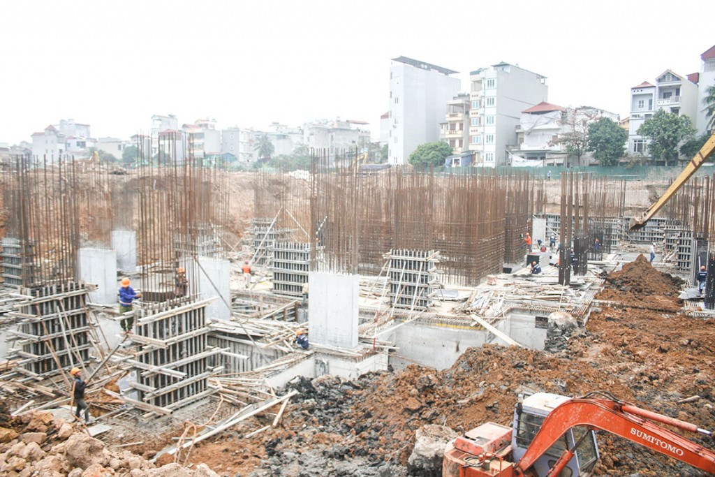 tiến độ chung cư goldmark city