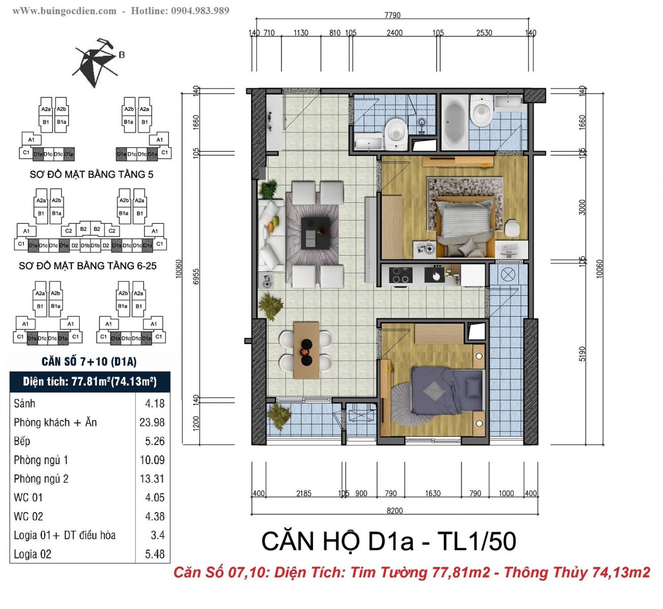 căn số 07 - 10 goldsilk complex