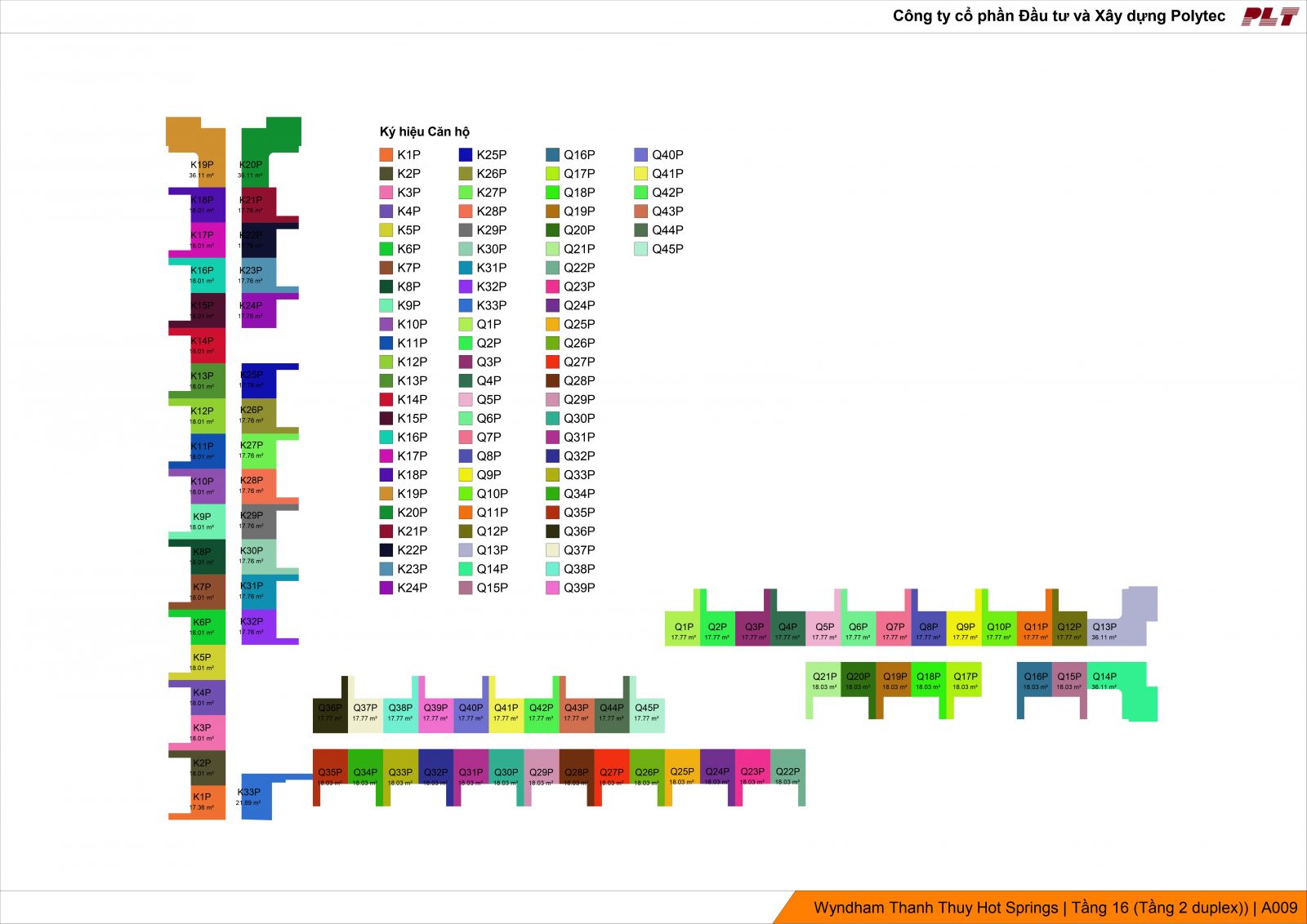 MẶT BẰNG TẦNG 16 TẦNG 2