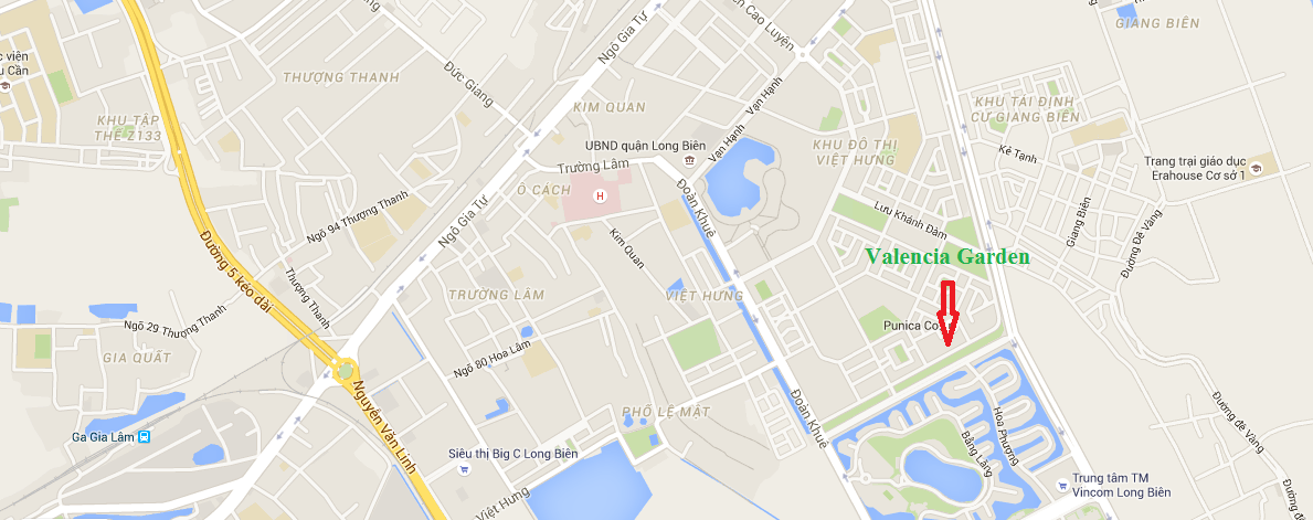 vị trí chung cư valanciagarden